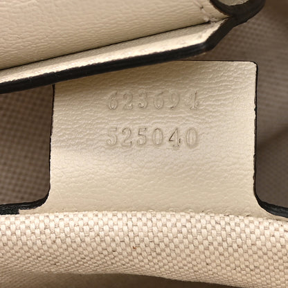 Gucci Monogram New Sakai Calfskin Lux Horsebit 1955 Tote Beige Ebony Mystic White 7 of 11