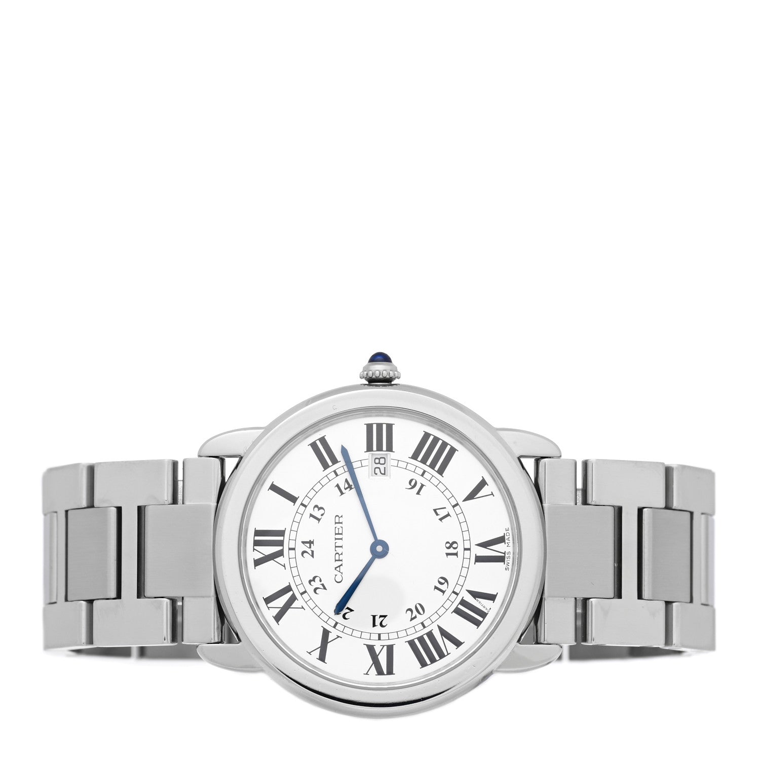 Cartier Stainless Steel 36mm Ronde Solo Quartz Watch 2 of 5