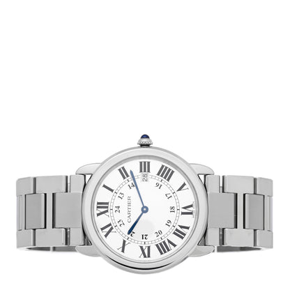 Cartier Stainless Steel 36mm Ronde Solo Quartz Watch 2 of 5
