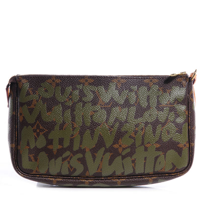 Louis Vuitton Monogram Graffiti Pochette Accessories Kaki 1 of 7