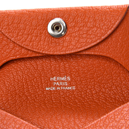 Hermes Chevre Mysore Bastia Coin Purse Feu 5 of 8