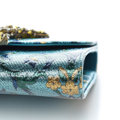 Gucci Brocade Broadway Clutch Bag Azure 9 of 9