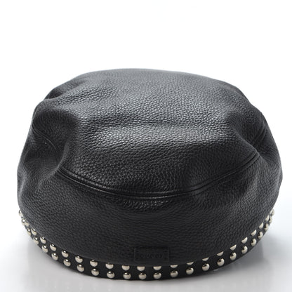 Gucci Calfskin Studded Cellarius Hat L Black 5 of 8
