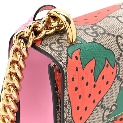 Gucci GG Supreme Monogram Strawberry Small Padlock Shoulder Bag 14 of 14