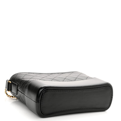 Chanel Aged Calfskin Quilted New Medium Gabrielle Hobo Black 4 of 11