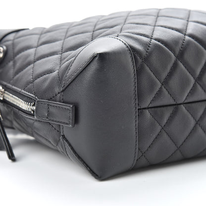 Chanel Lambskin Quilted Messenger Bag Black 9 of 10