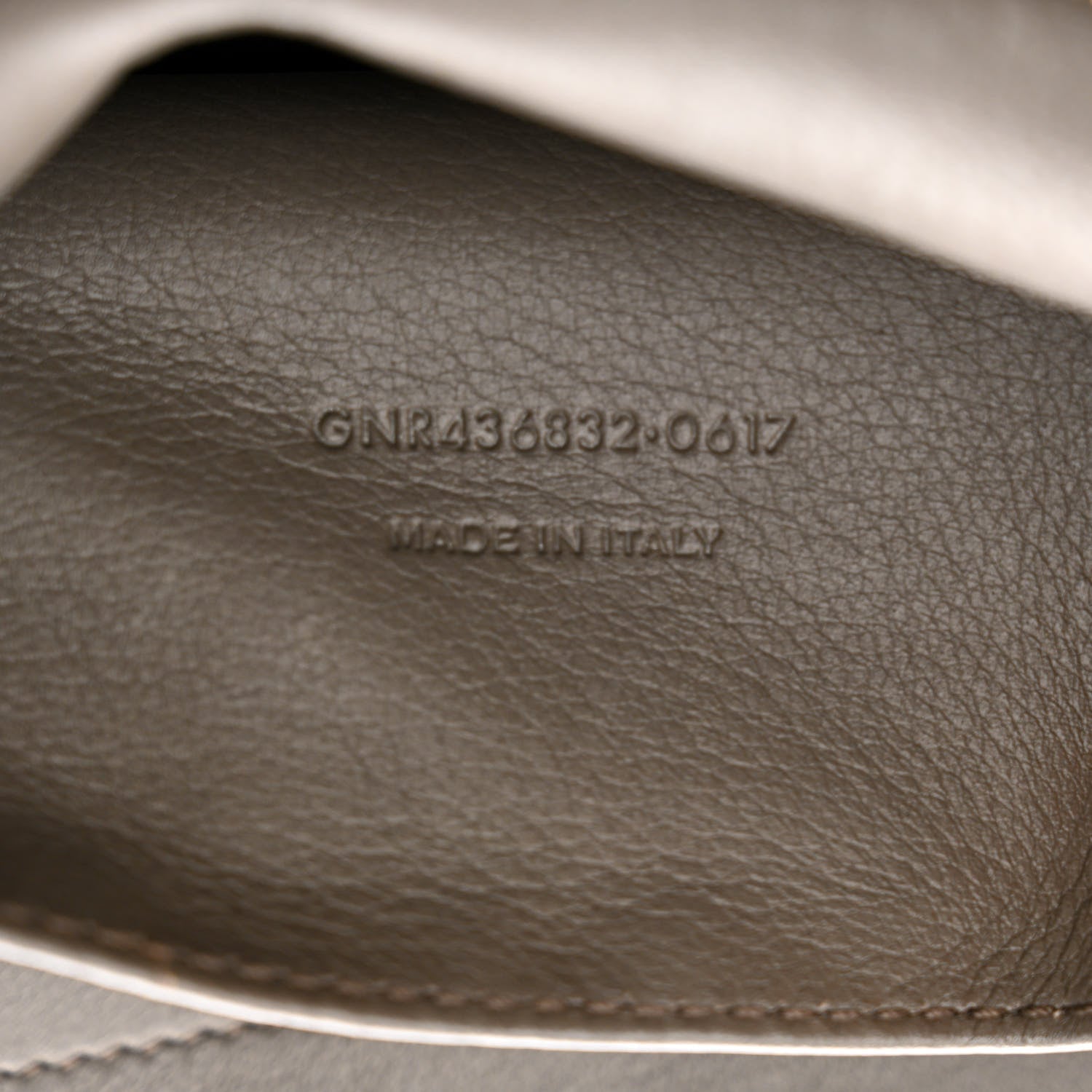 Saint Laurent Calfskin Crocodile Embossed Small Monogram Downtown Cabas Earth 7 of 15