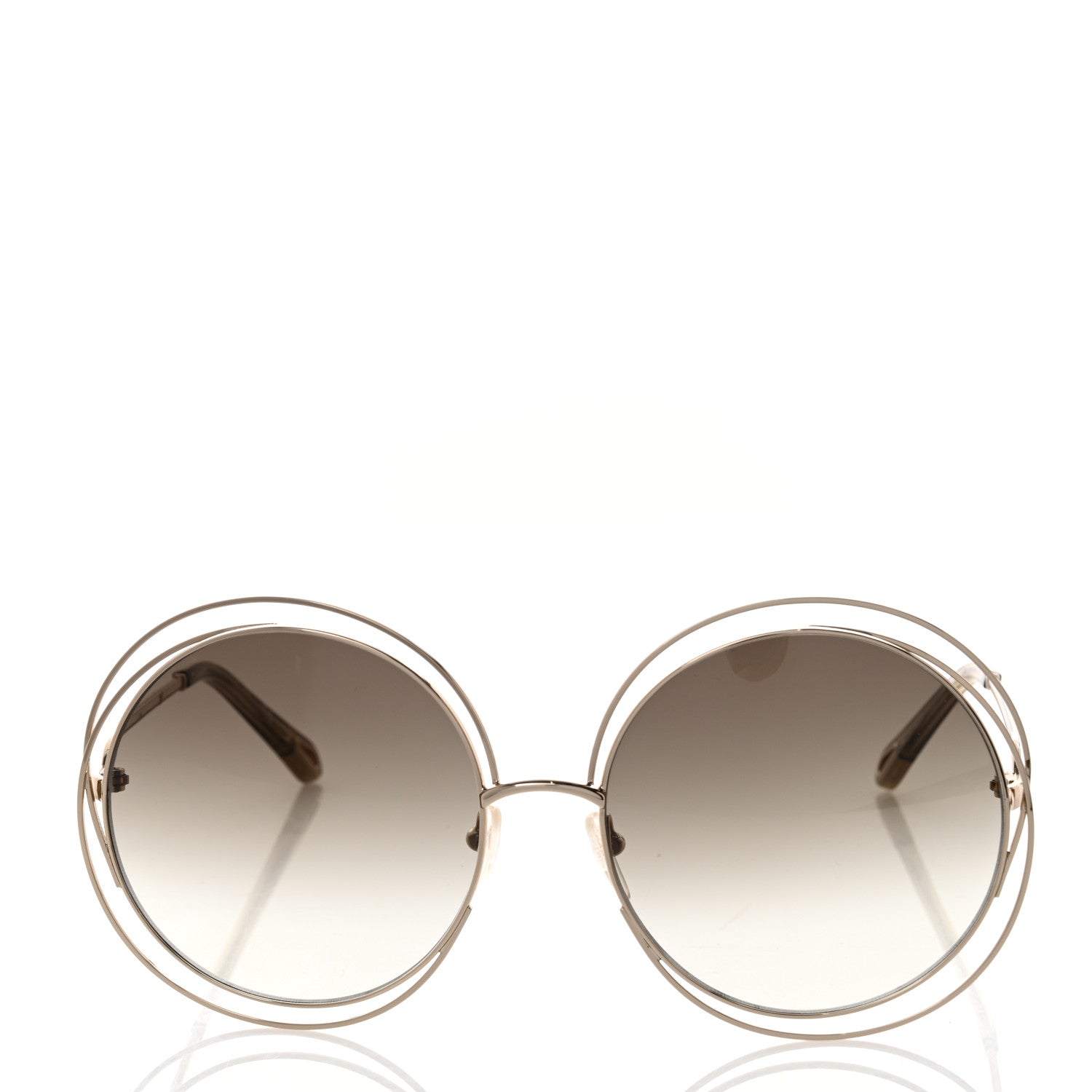 Chloe Oversize Round Carlina Oversized Round Sunglasses CE114SD Brown 2 of 7
