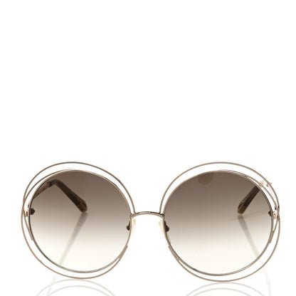 Chloe Oversize Round Carlina Oversized Round Sunglasses CE114SD Brown 2 of 7