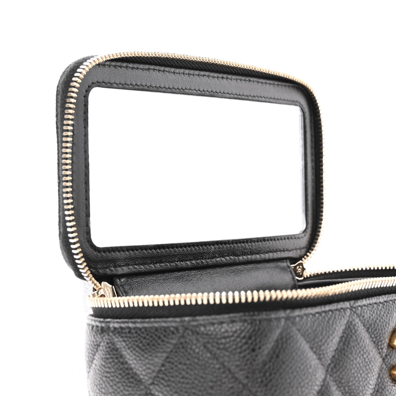 Chanel Caviar Quilted Sweetheart Vanity Case Black 8 of 12