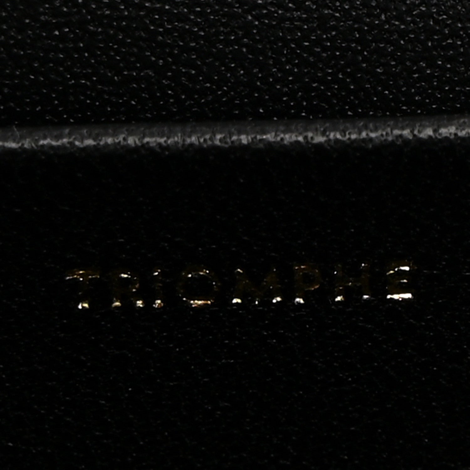 Celine Shiny Calfskin Triomphe Chain Shoulder Bag Black 6 of 9
