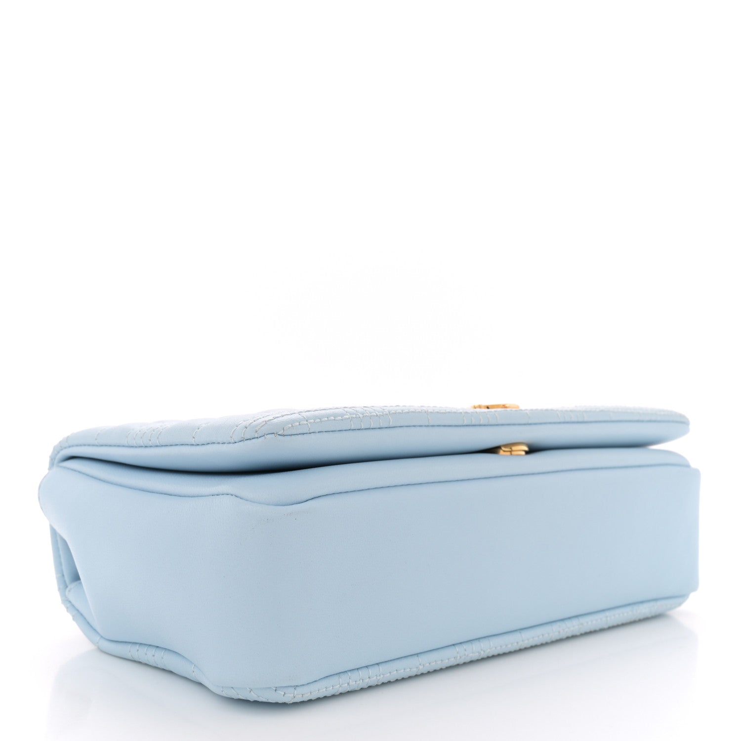 Burberry Lambskin Quilted Small Lola Bag Pale Blue 4 of 10