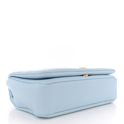 Burberry Lambskin Quilted Small Lola Bag Pale Blue 4 of 10