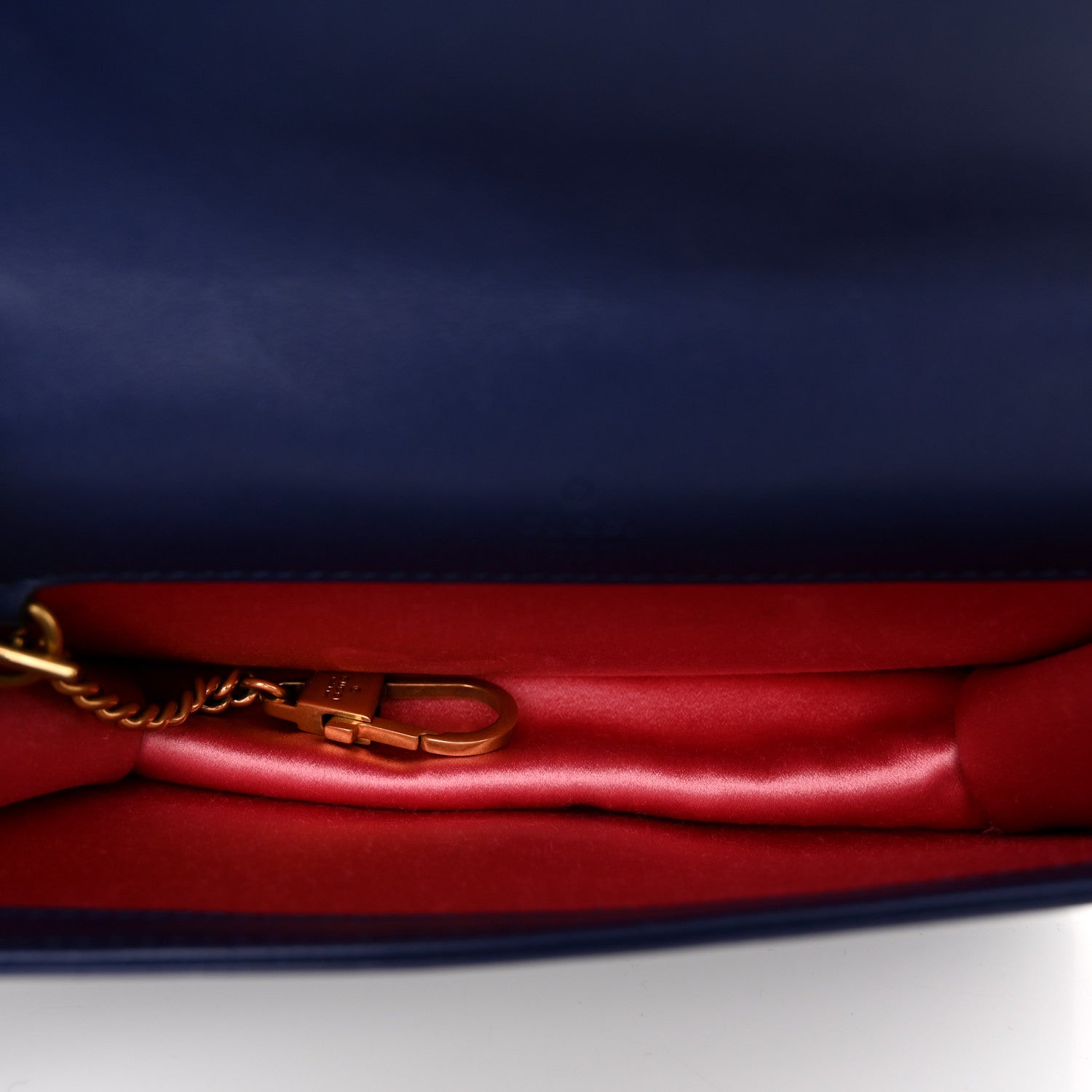 Gucci Velvet Matelasse GG Marmont Mini Bag Cobalt Blue 5 of 11