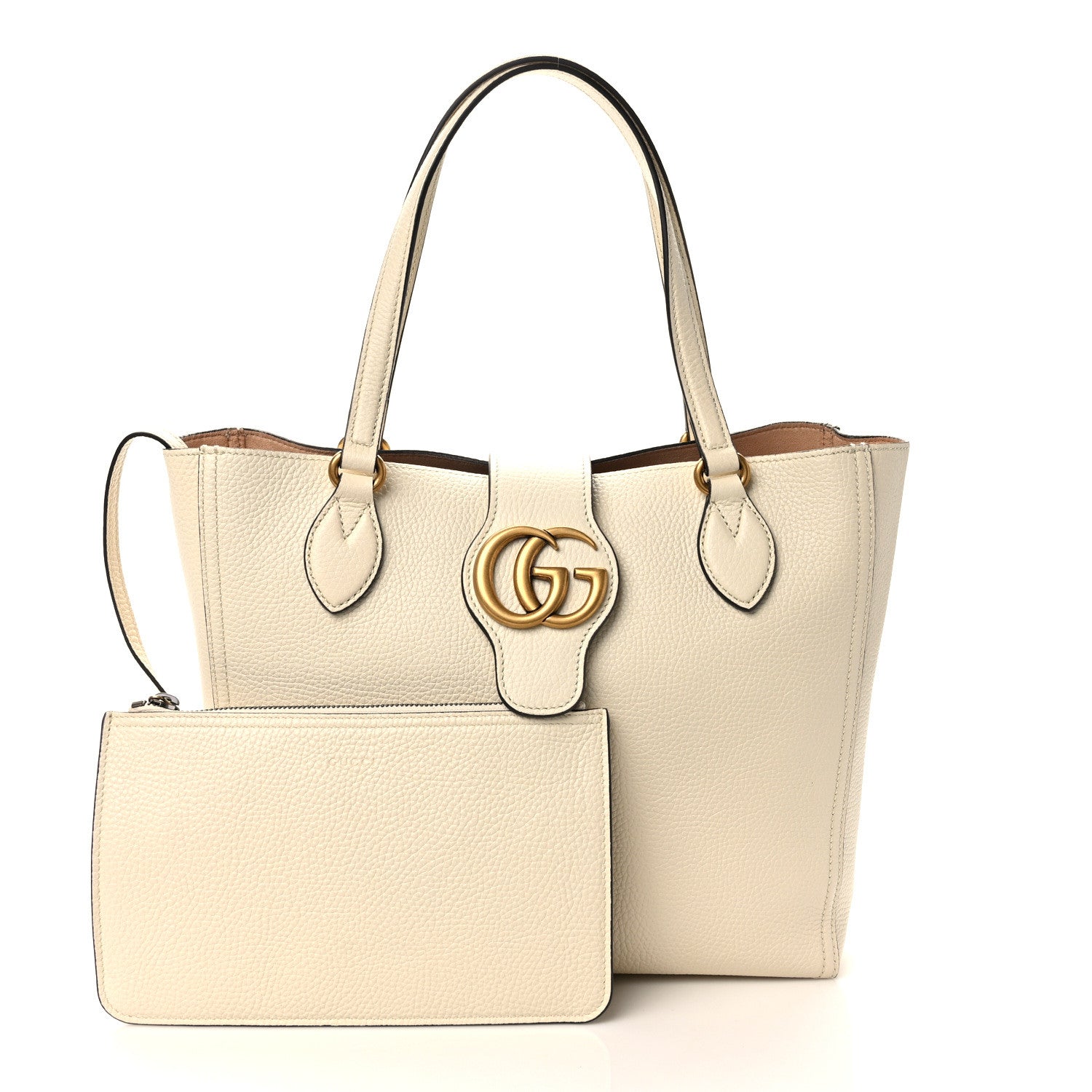 Gucci New Sakai Calfskin Lux Small Dahlia Tote Mystic White 3 of 10