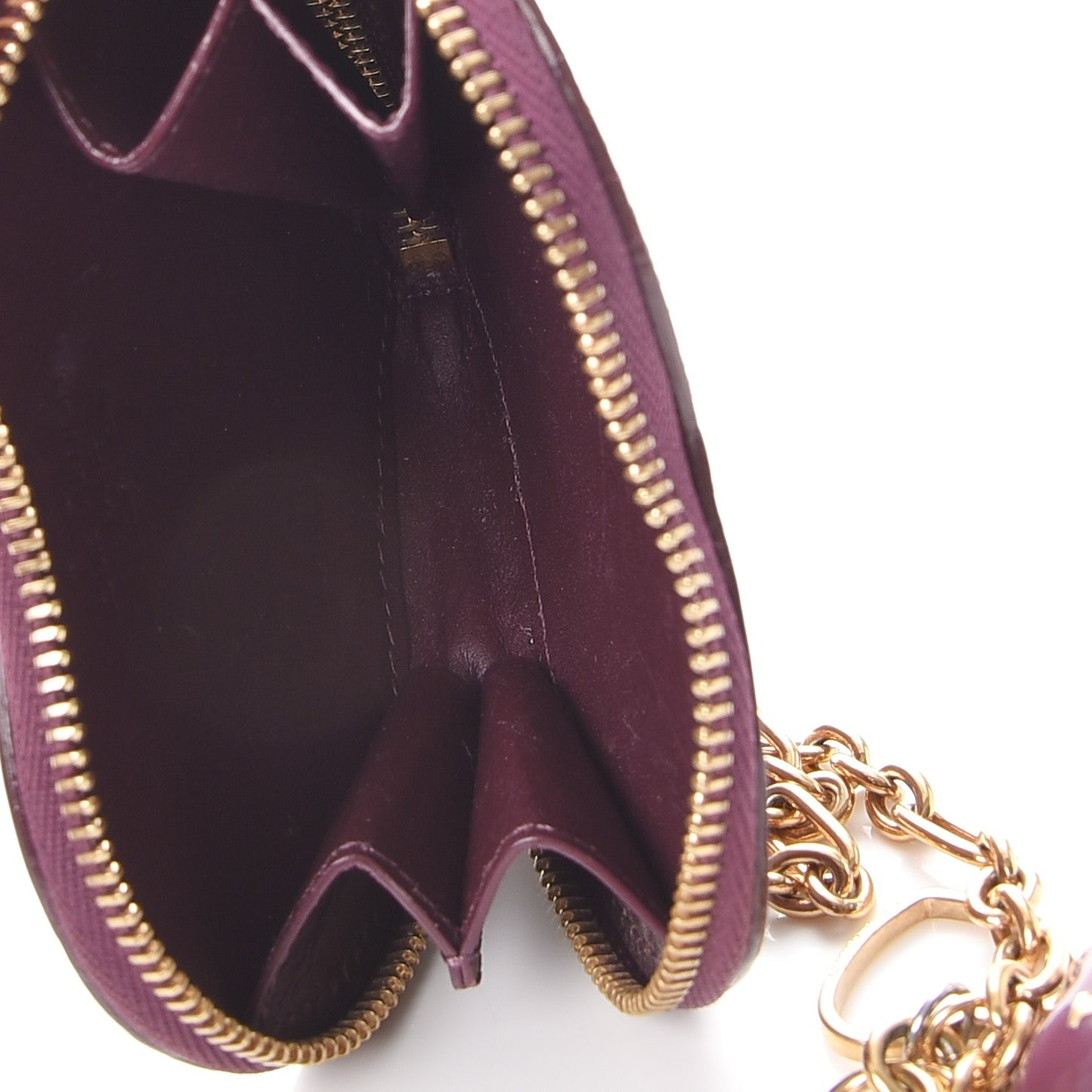 Vernis Heart Coin Purse Violet