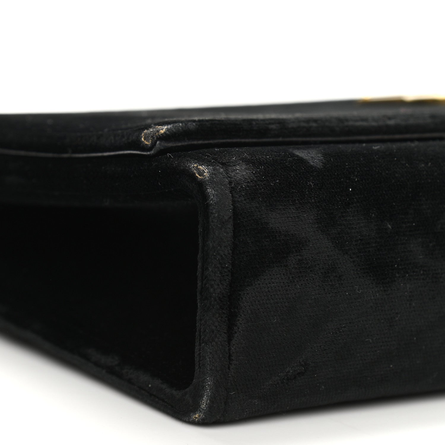 Saint Laurent Velvet Medium Monogram Kate Tassel Shoulder Bag Black 10 of 15
