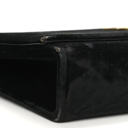 Saint Laurent Velvet Medium Monogram Kate Tassel Shoulder Bag Black 10 of 15