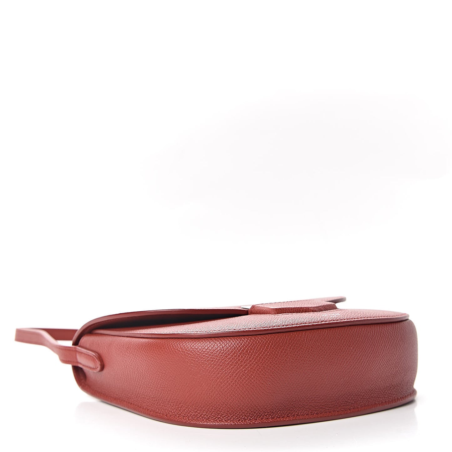 Grained Calfskin Small Trotteur Rust
