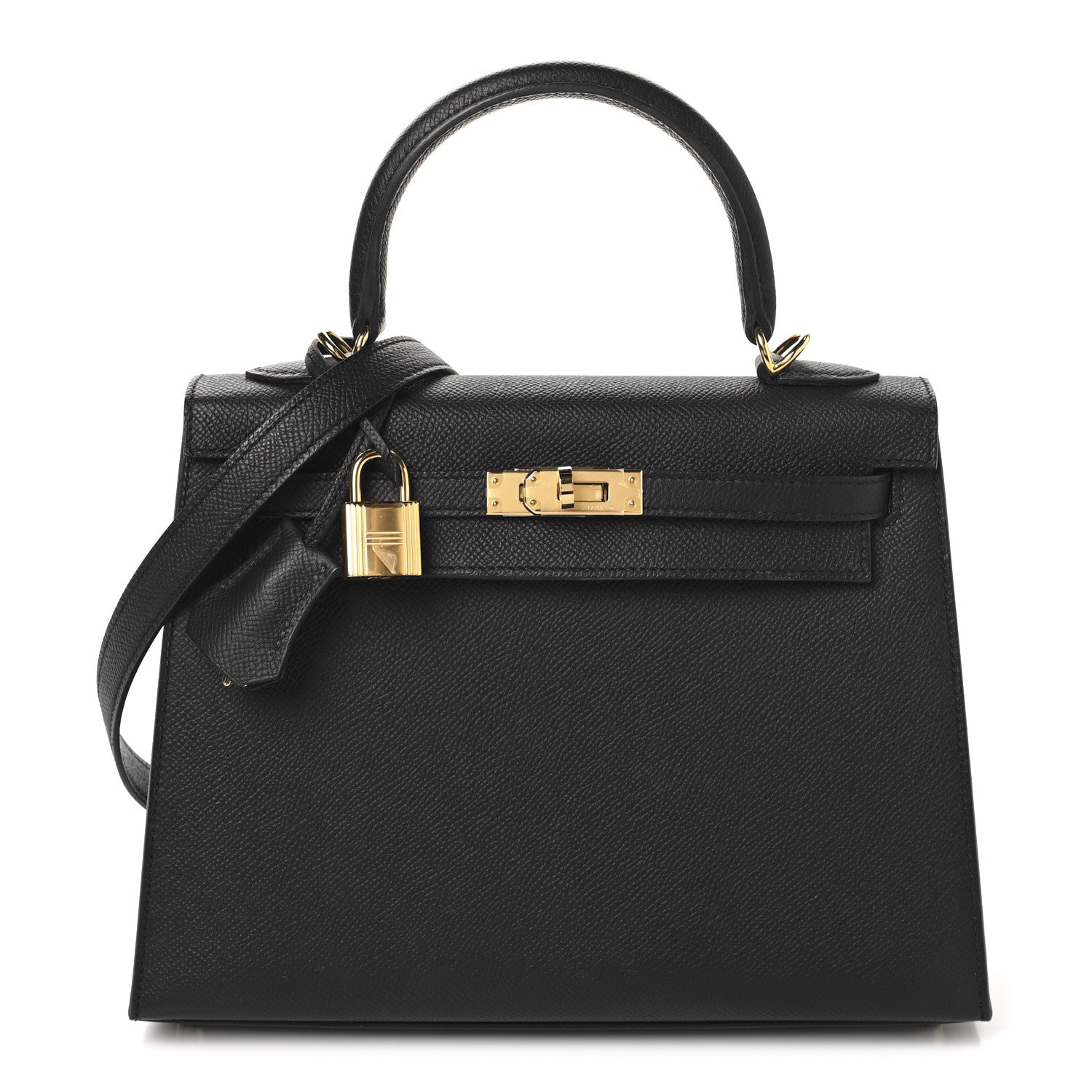 Hermes Epsom Kelly Sellier 25 Black 1 of 14
