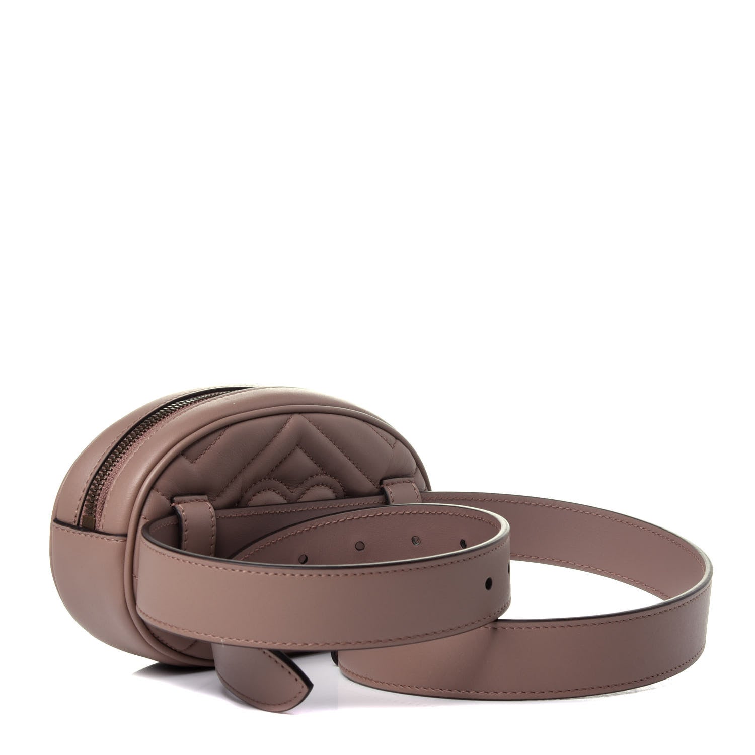 Gucci Calfskin Matelasse GG Marmont Belt Bag 95 38 Porcelain Rose 3 of 13