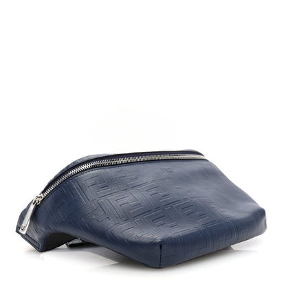 Fendi Vitello Grace FF Gradient Embossed Belt Bag Blueberry 4 of 10