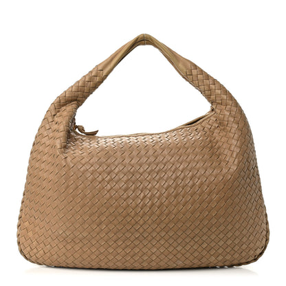 Bottega Veneta Nappa Intrecciato Large Veneta Hobo Camel 1 of 13