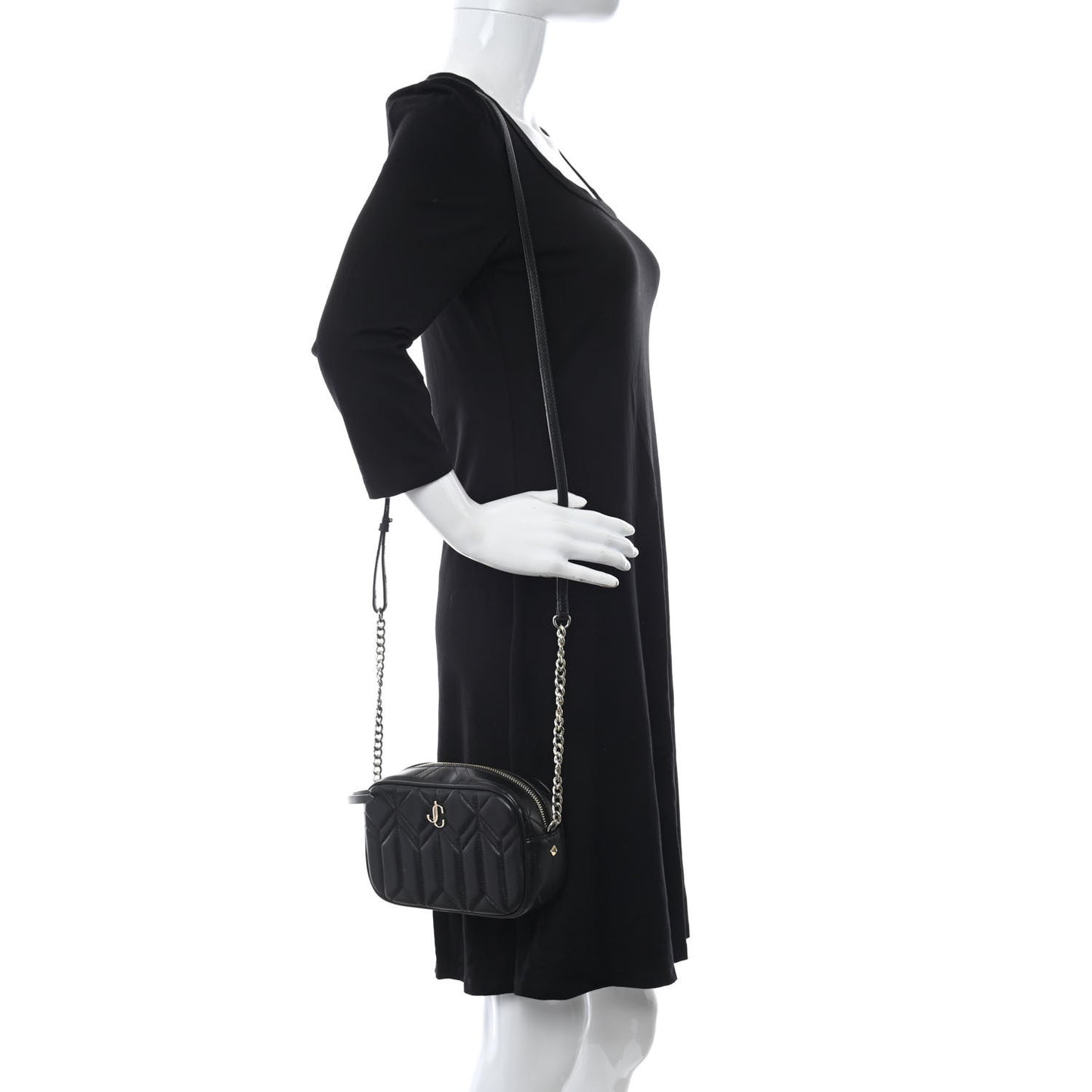 Nappa Quilted JC Camera Bag Black
