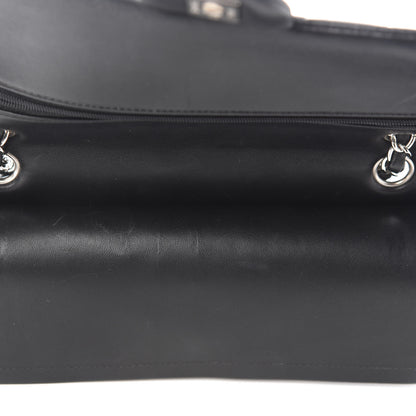 Chanel Lambskin Quilted Medium Double Flap Black 12 of 13