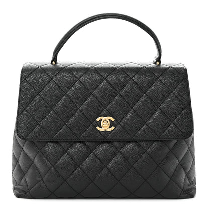 Chanel Caviar Quilted Jumbo Kelly Flap Black 1 of 12