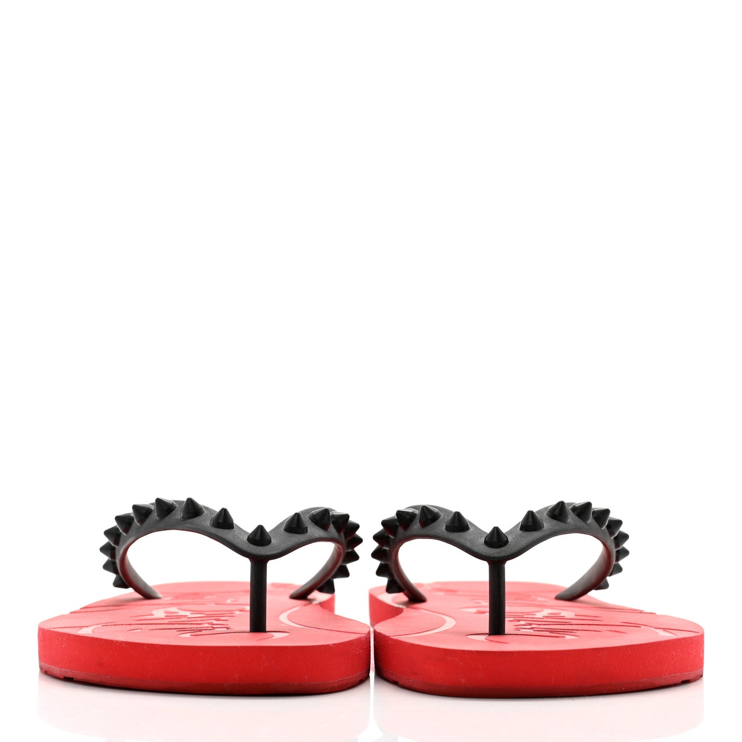 Rubber Spike Loubi Donna Flip Flop 39 Black