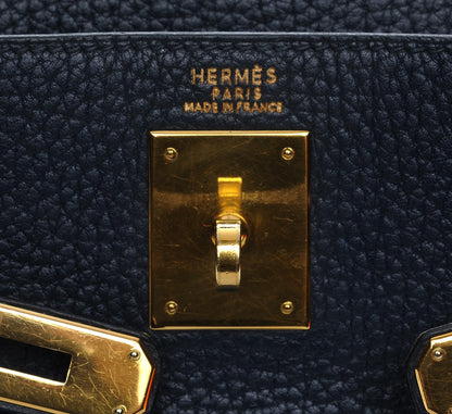 Hermes Fjord Kelly Retourne 32 Bleu Marine 16 of 29