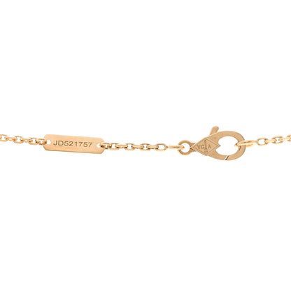 Van Cleef & Arpels 18K Yellow Gold Guilloche Vintage Alhambra Pendant Necklace 4 of 6