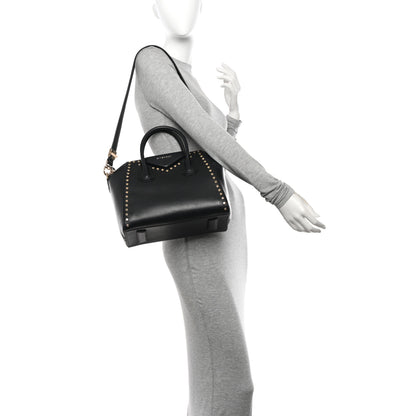 Givenchy Smooth Calfskin Small Studded Antigona Black 2 of 12