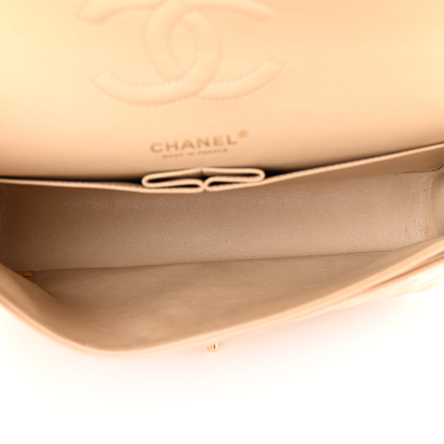 Chanel Caviar Quilted Medium Double Flap Beige 4 of 11