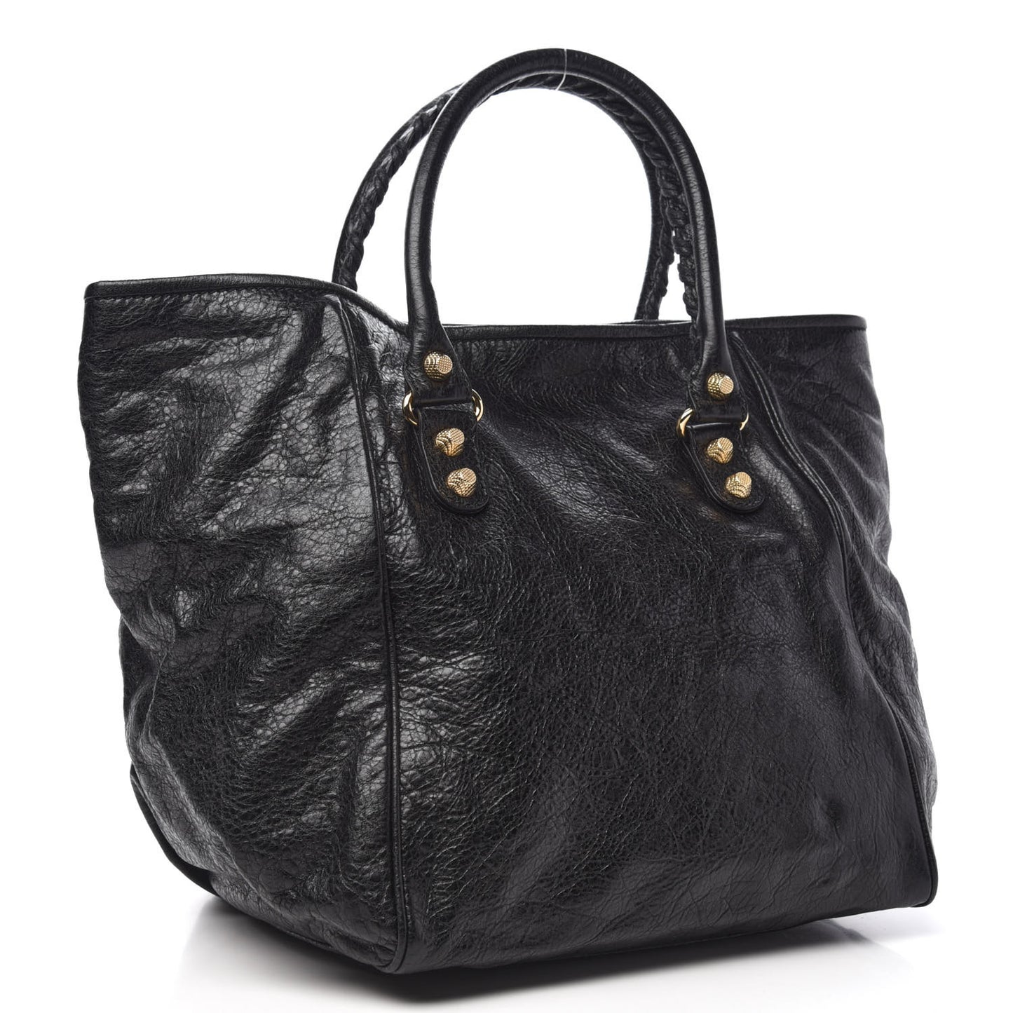 Agneau Giant 12 Gold Hardware S Sunday Tote Black