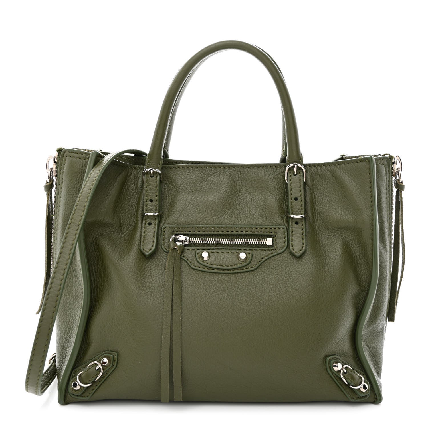 Balenciaga Calfskin Papier Mini A4 Tote Green 1 of 11