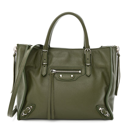 Balenciaga Calfskin Papier Mini A4 Tote Green 1 of 11