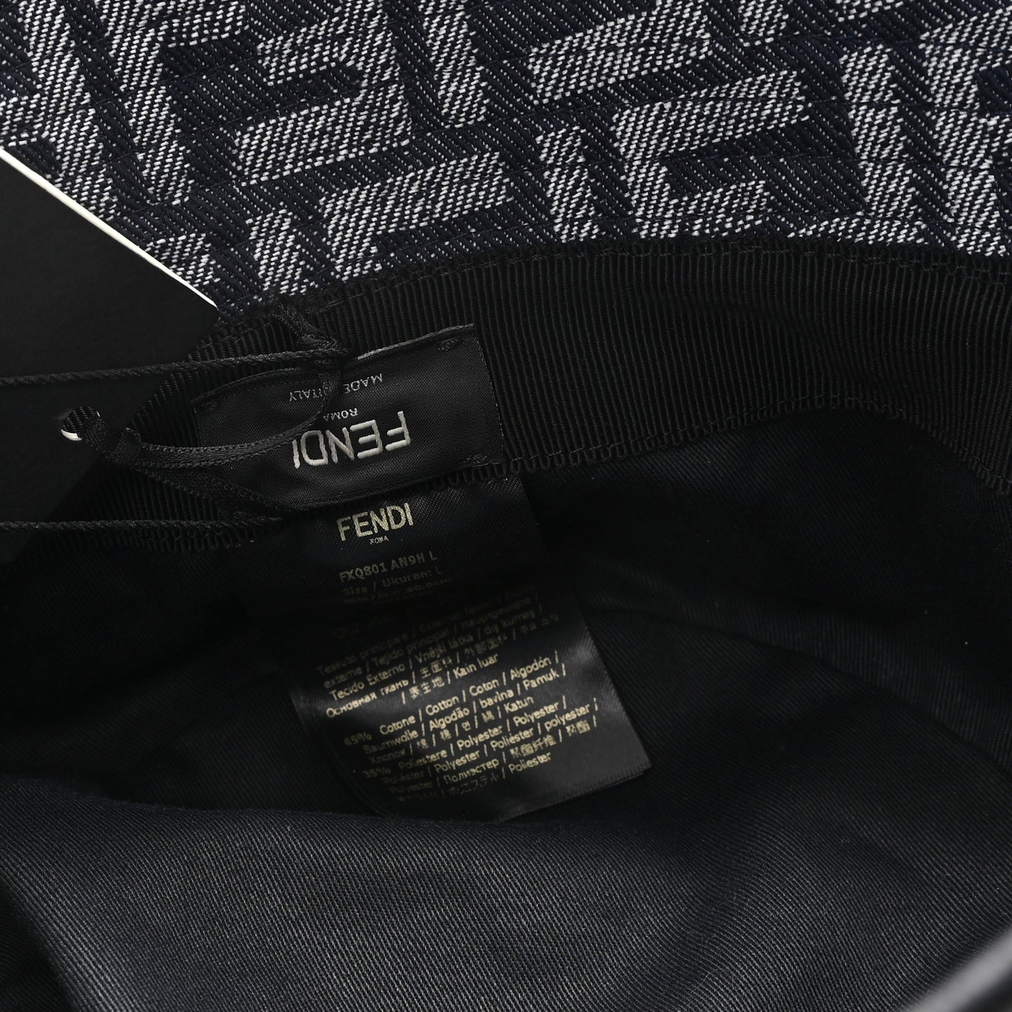 Denim FF Bucket Hat L Black