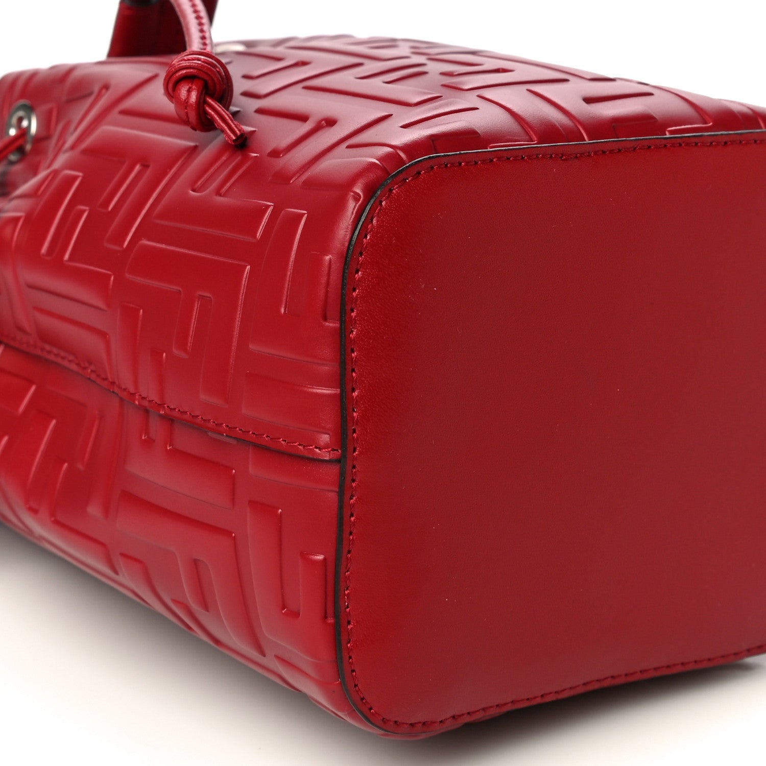 Fendi Vitello Liberty F is Fendi FF 1974 Embossed Mini Mon Tresor Bucket Bag Fragola 10 of 11