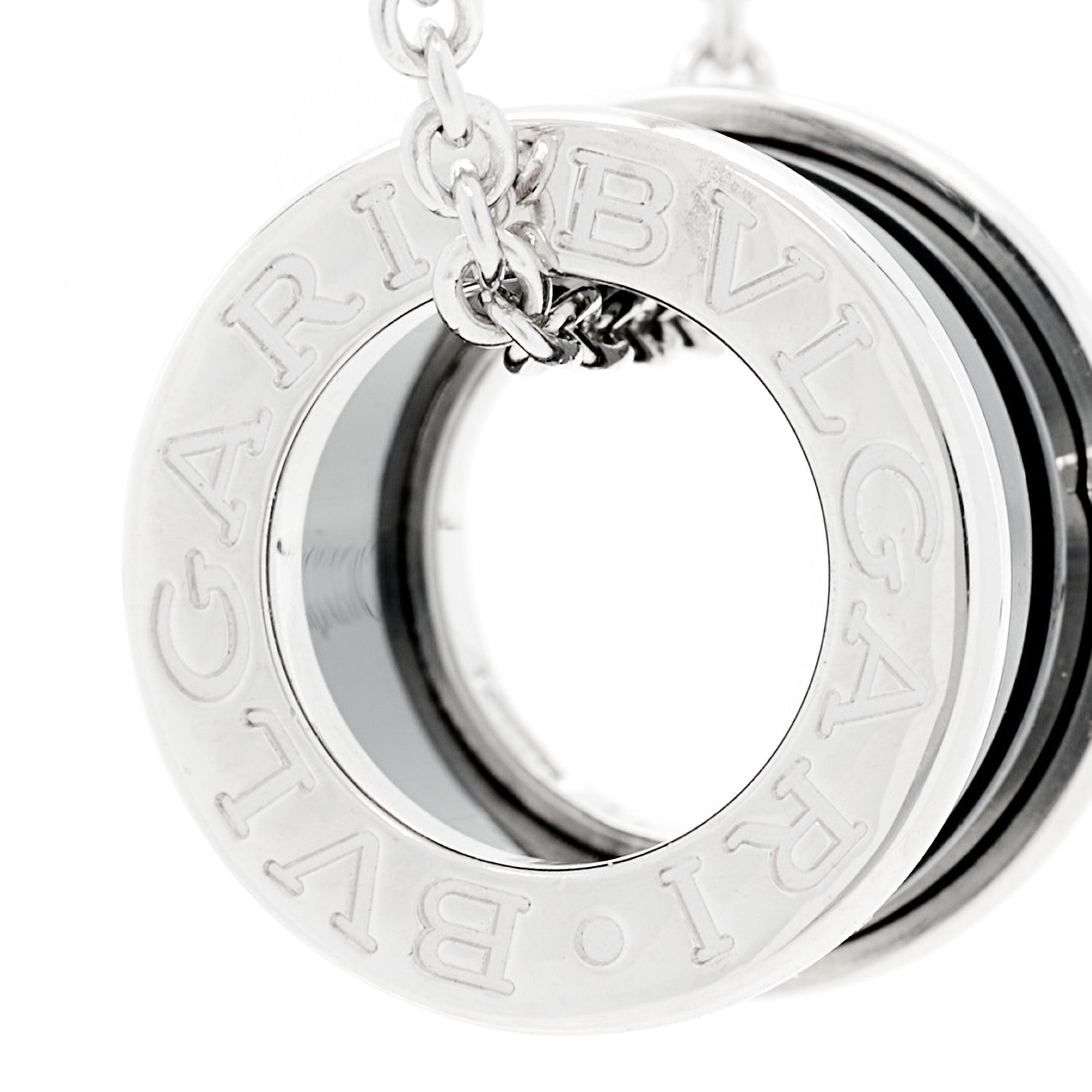 Bulgari Sterling Silver Ceramic Save The Children Pendant Necklace 7 of 8