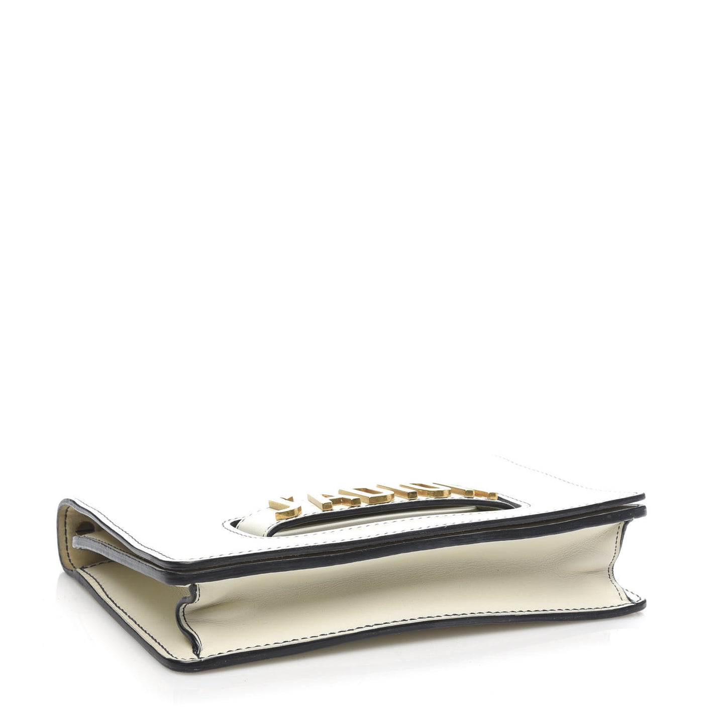 Calfskin J'Adior Chain Flap Bag Off White