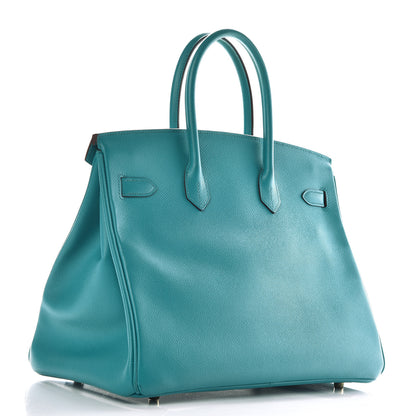 Hermes Epsom Birkin 35 Bleu Paon 5 of 18