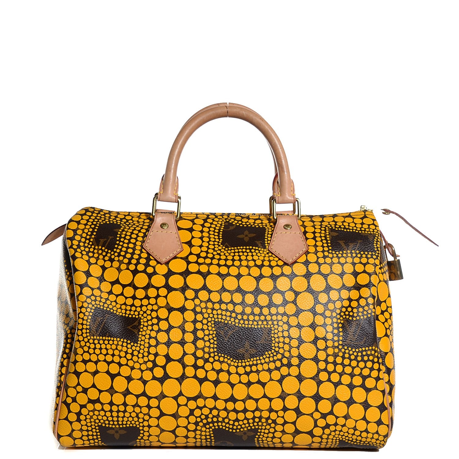 Louis Vuitton Monogram Kusama Town Speedy 30 Yellow 1 of 7
