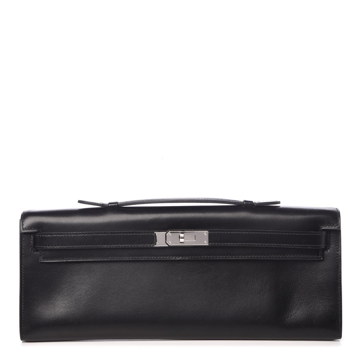 Hermes Box Kelly Cut Clutch Black 1 of 24