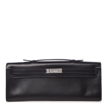 Hermes Box Kelly Cut Clutch Black 1 of 24