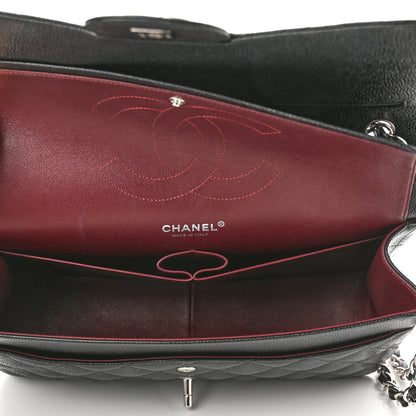 Chanel Caviar Quilted Jumbo Double Flap Black 5 of 11
