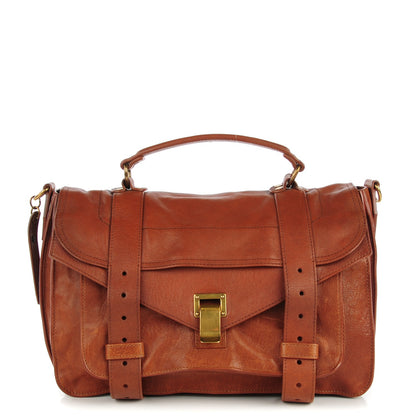 Proenza Schouler Lambskin Medium PS1 Satchel Saddle 1 of 8