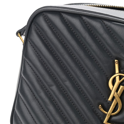 Saint Laurent Calfskin Matelasse Monogram Lou Camera Bag Dark Smog 11 of 11