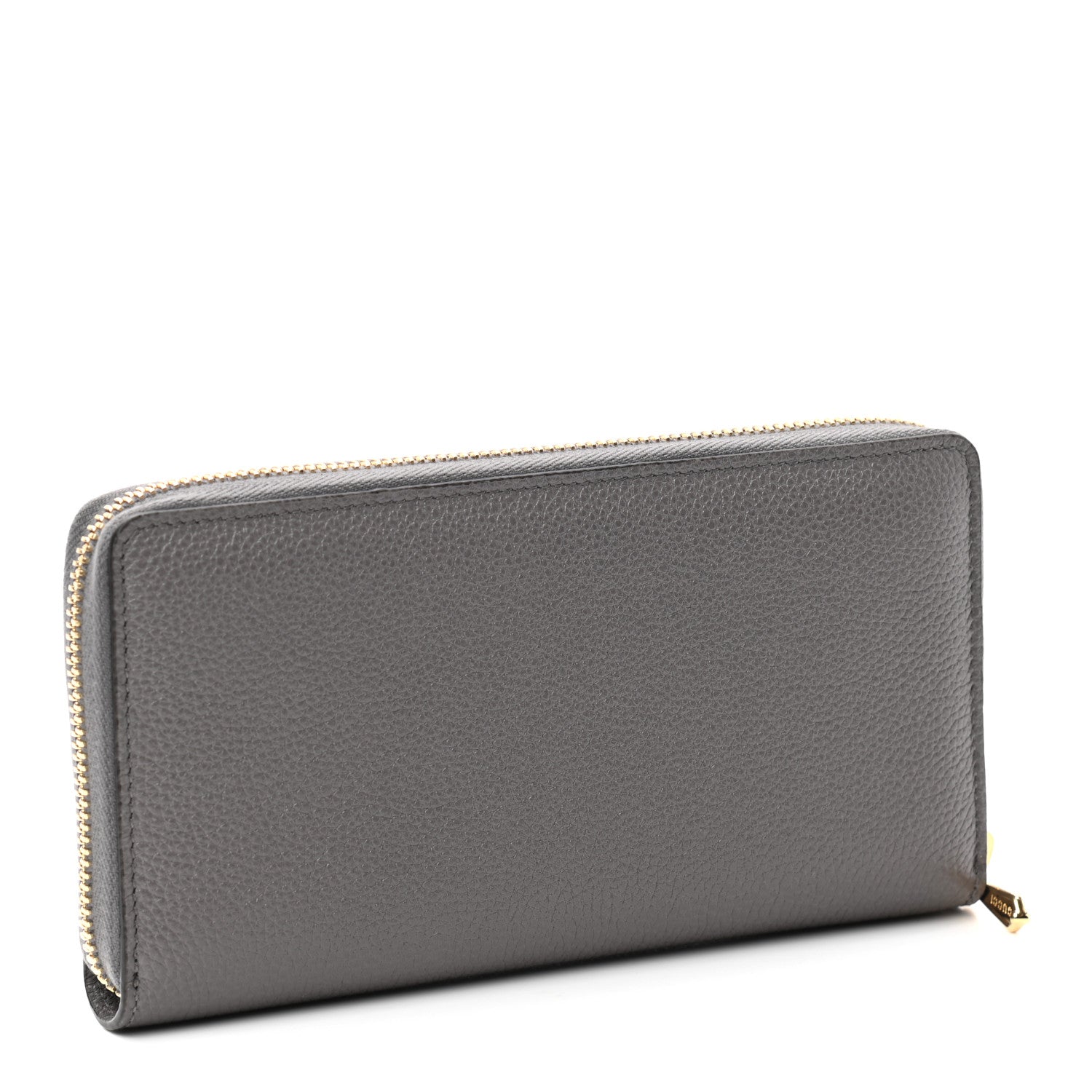 Gucci Grainy Calfskin Zumi Zip Around Wallet Dusty Grey 3 of 7